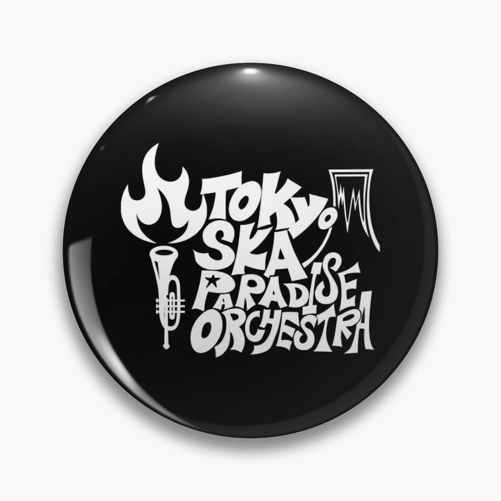 ▪️【TOKYO SKA PARADISE ORCHESTRA】 BADGE Tokyo Ska Paradise Orchestra White Logo