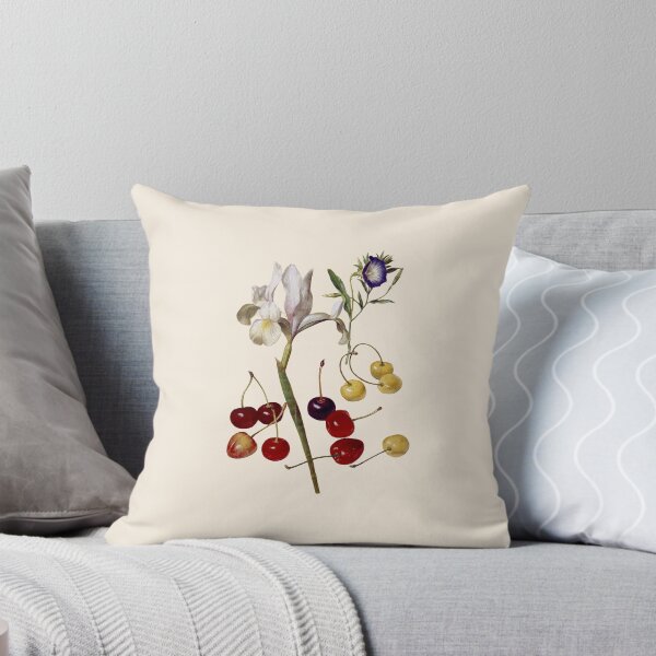 Item preview, Irises and cherries botanical illustration  designed and sold by ArtCenturies.