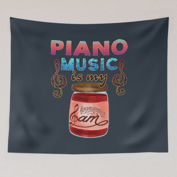 Item preview, Piano Music Is My Jam Zipped designed and sold by marbertranok.
