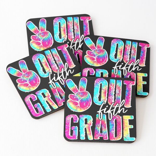 Item preview, Graduation Gifts Peace Sign Out Fifth Grade Tie Dye designed and sold by ElliottKiti.