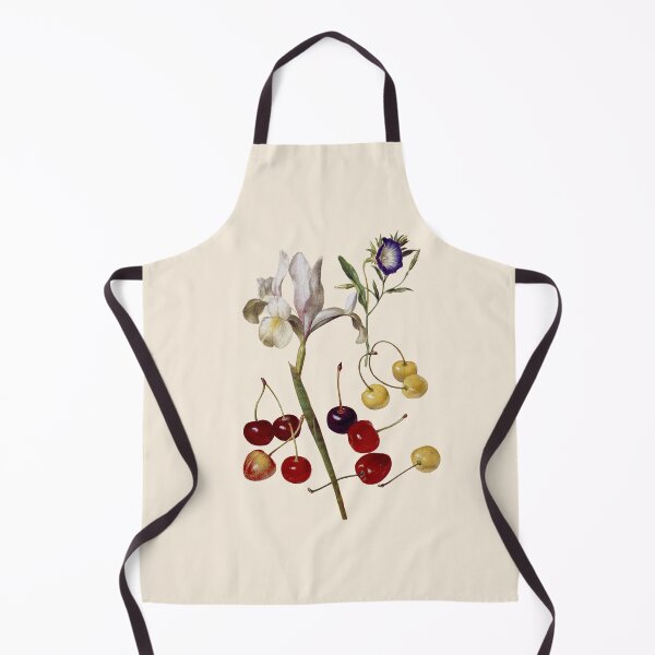Item preview, Irises and cherries botanical illustration  designed and sold by ArtCenturies.