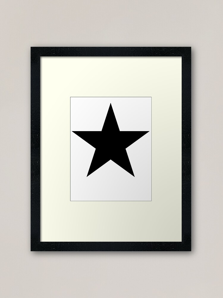 Alternate view of BLACK Star, Dark Star, Black Hole, Stellar, Achievement, Cool. Framed Art Print