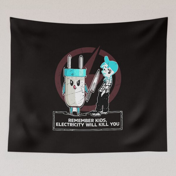 Item preview, Mens Funny Electrical Remember Kids, Electricity Will Kill You  designed and sold by NormanLangley.