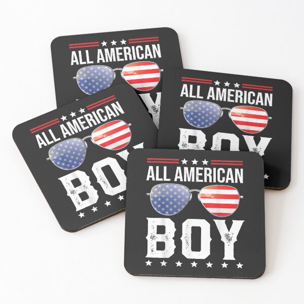 Item preview, All American Boy - Fourth of July 4th July US Flag Patriotic T-Shirt designed and sold by Bobby-Bancel.