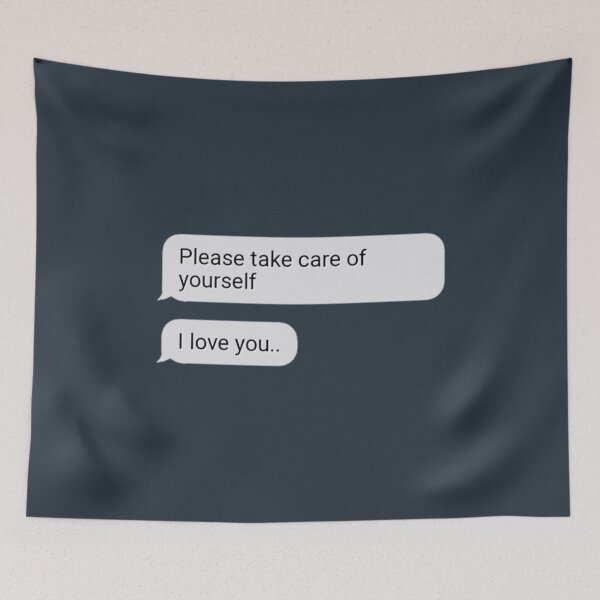 Item preview, Please take care of yourself I love you messege quote aesthetic designed and sold by marbertranok.