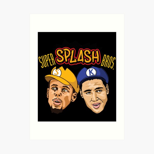 "Steph Curry Klay Thompson Super Splash Bros Sticker" Art Print for