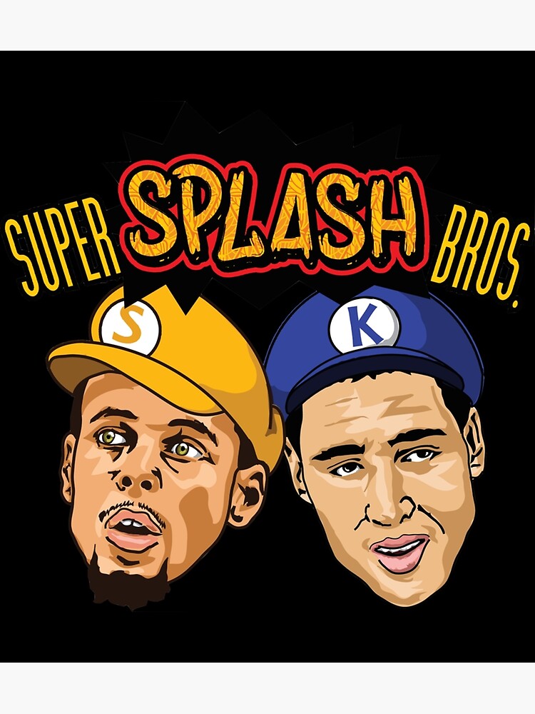 "Steph Curry Klay Thompson Super Splash Bros Sticker" Art Print for
