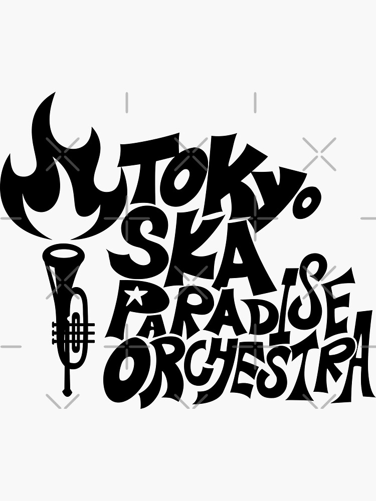 ▪️【TOKYO SKA PARADISE ORCHESTRA】 BADGE Tokyo Ska Paradise Orchestra White Logo