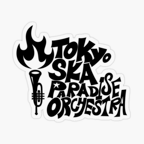 ▪️【TOKYO SKA PARADISE ORCHESTRA】 BADGE Tokyo Ska Paradise Orchestra White Logo