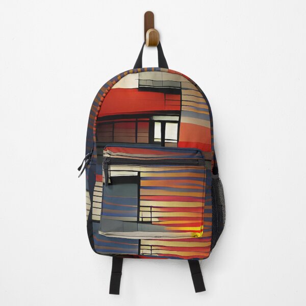 Item preview, Modern abstract architecture. Sunrise in Bauhaus style. designed and sold by siwabudda.