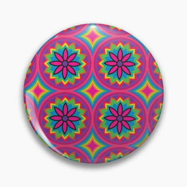 Item preview, Psychedelic Rainbow Flower Power Pattern designed and sold by Jmgold87.