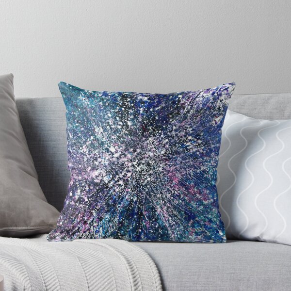 Item preview, The Spiritual Energy Within #497 Multi-colors Cool Jewel Tones New Age 5D Original Hand-painted OOAK Abstract Painting Detail 1 Inspired By Nebula Supernova Starburst Universe Interstellar Space Art  designed and sold by Rainbow Artist Orlando L.