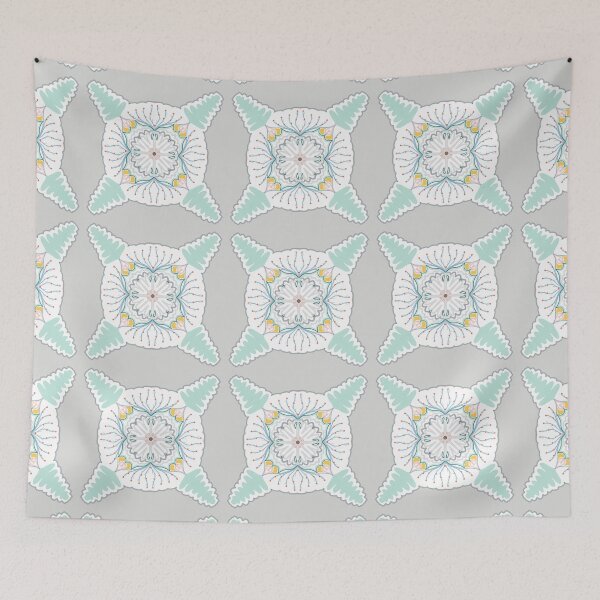 Aperçu de l'œuvre Mandala floral aux tons chauds créée et vendue par MartiJaunarena.