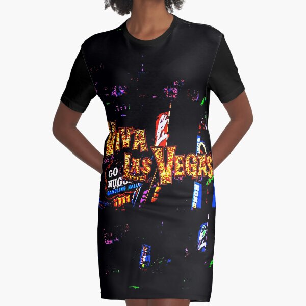 Viva Las Vegas Graphic T-Shirt Dress