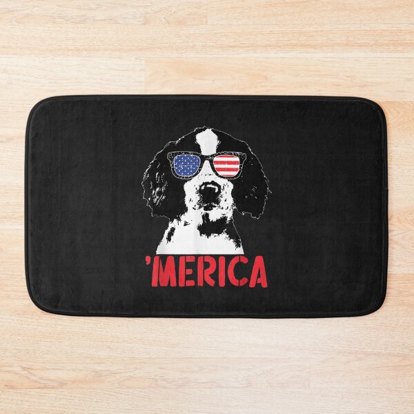 Item preview, Merica Englisth Springer Spaniel American Flag 4th of July T-Shirt designed and sold by Bobby-Bancel.