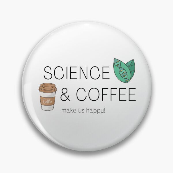 Item preview, SCIENCE & COFFEE make us happy! designed and sold by Pamo Creates.