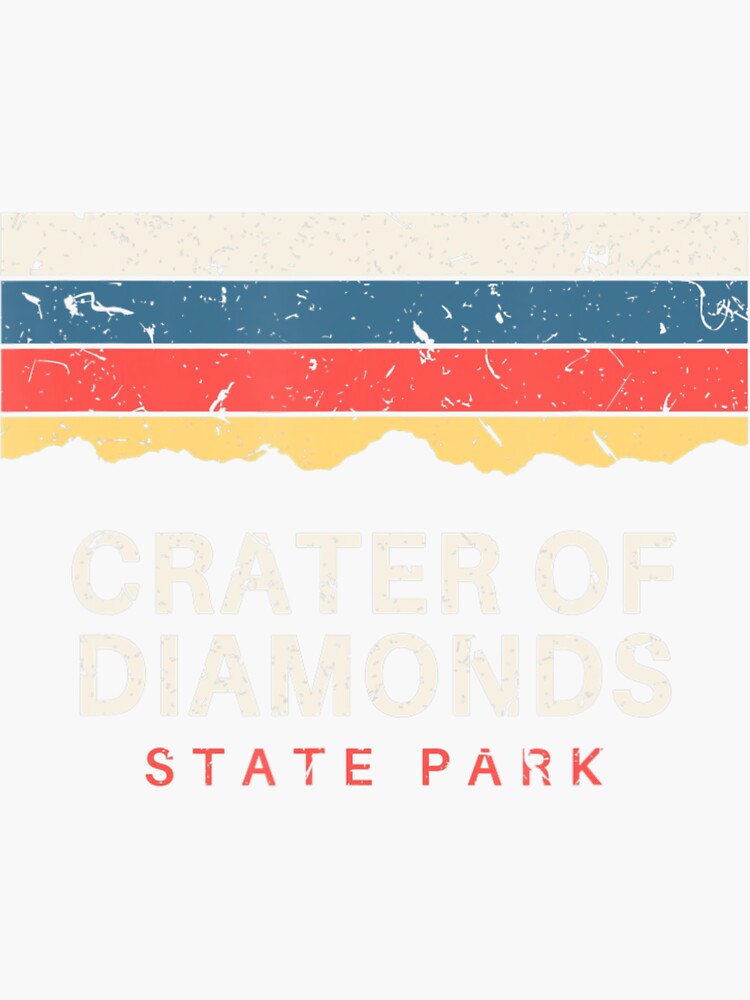 "Crater Of Diamonds State Park Vintage Souvenirs" Sticker by