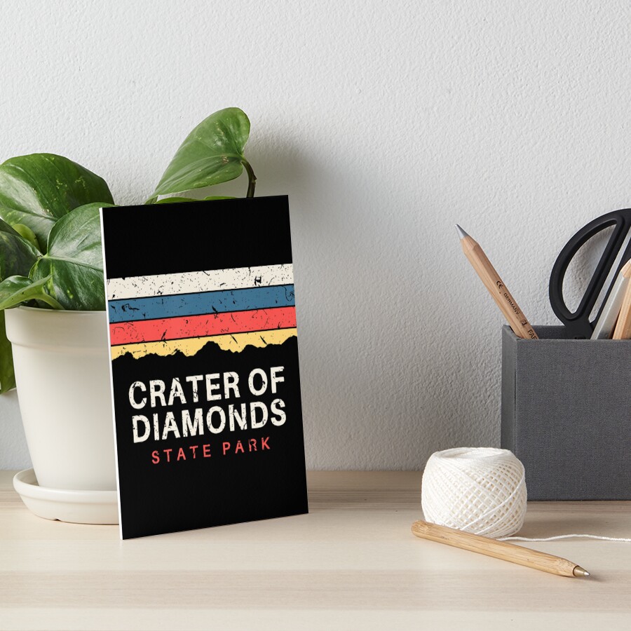 "Crater Of Diamonds State Park Vintage Souvenirs" Art Board Print for