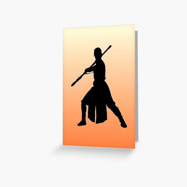 Item preview, Rey - Fighting Stance Silhouette designed and sold by FangirlFuel.