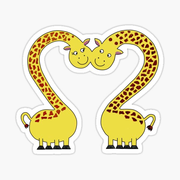 Giraffe <3 Sticker