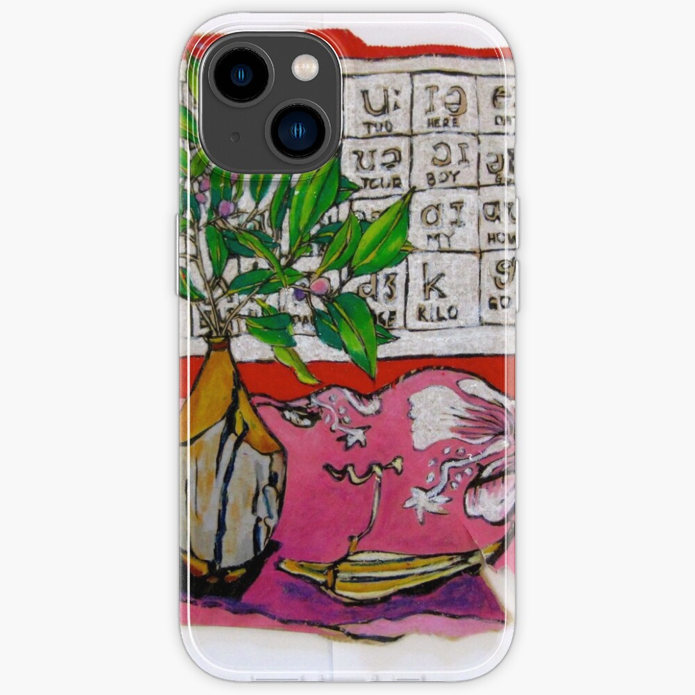 "Tiny Figs, Okra Pod and Alphabet Chart" iPhone Case for Sale