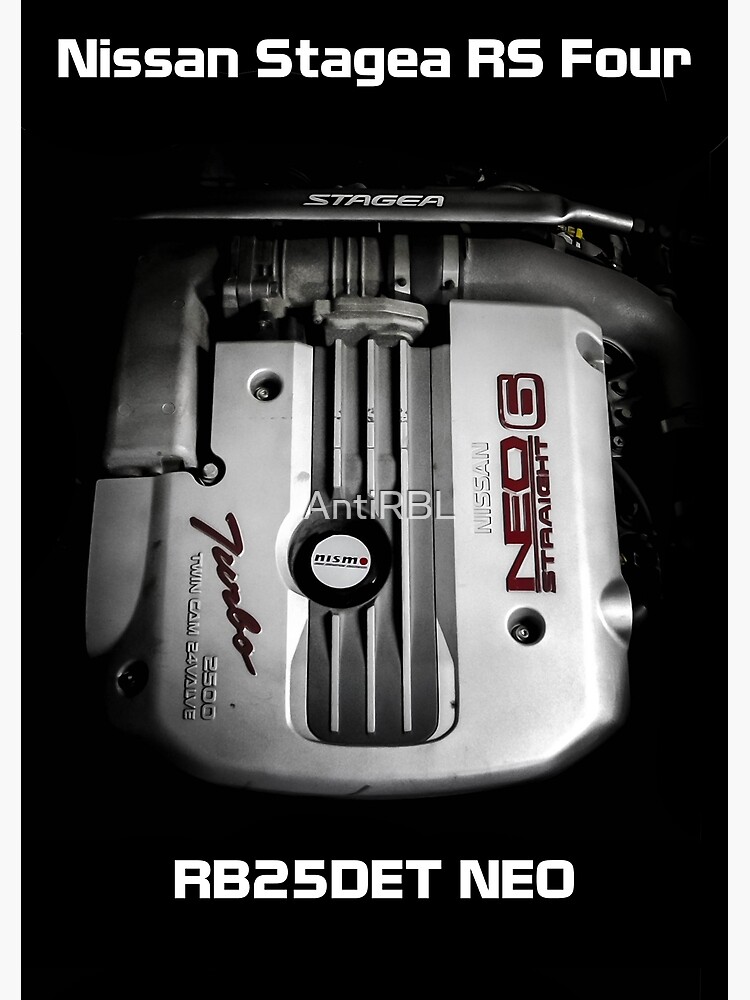 Stagea Engine Rb25det Neo Greeting Card By Antirbl Redbubble