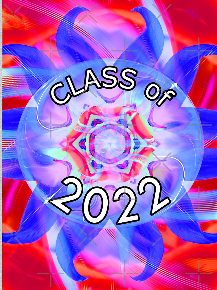 "Class of 2022 Graphic Digital TieDye in red white and blue" Tshirt