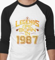 Legends are born in 1987 30th years old Men's Baseball ¾ T-Shirt