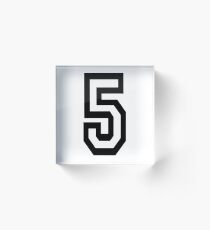 5, TEAM, SPORTS, NUMBER 5, FIFTH, FIVE, Competition, Acrylic Block