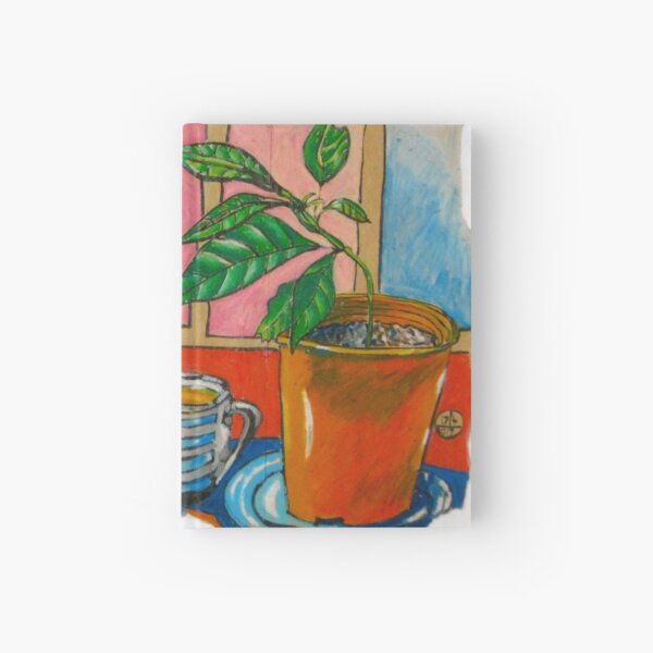 Sage and Avo Make Friends over a Cup of Chamomile Tea Hardcover Journal