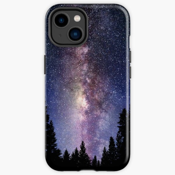 Starry Night Forest - Galaxy Stars iPhone Tough Case