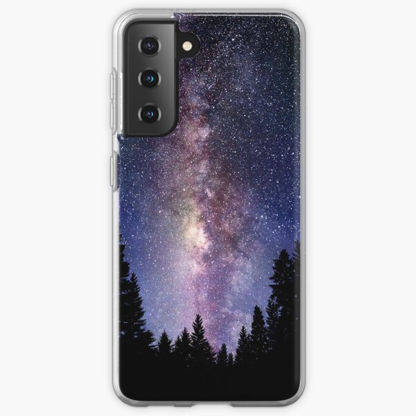 Starry Night Forest - Galaxy Stars Samsung Galaxy Soft Case