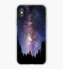 Starry Night Forest - Galaxy Stars iPhone Case