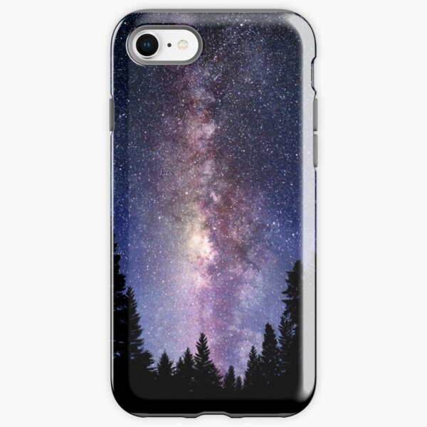 Starry Night Forest - Galaxy Stars iPhone Tough Case