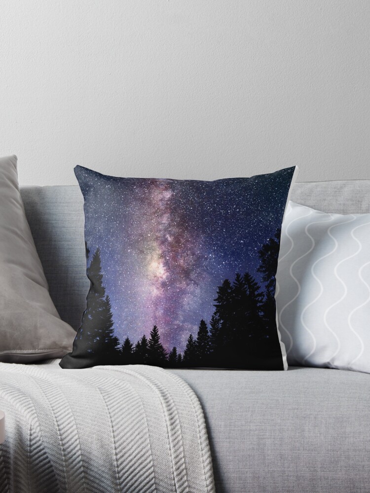 Pillow Decorative Throw Starry Forest Pillow Decorative Throw Starry Forest
