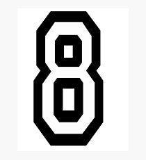 8, EIGHT, TEAM SPORTS, NUMBER 8, eighth, competition Photographic Print
