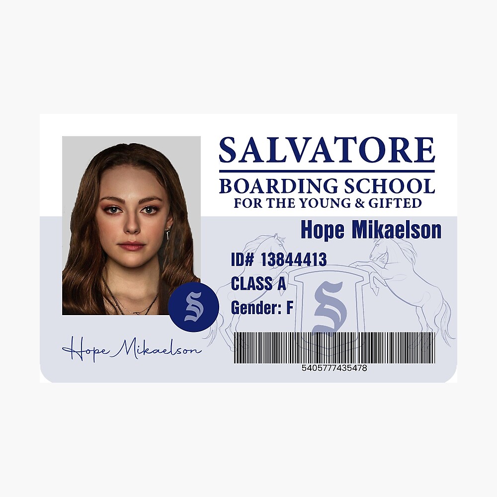 Legacies Hope Mikaelson Student ID