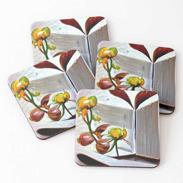 Item preview, flowers growing from book designed and sold by kharamoot.