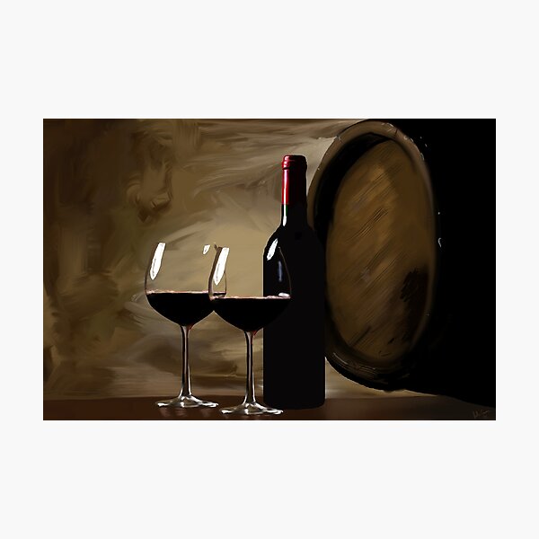 Wine For Two Photographic Print