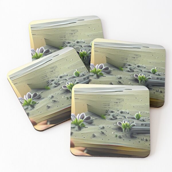 Item preview, flowers growing from book designed and sold by kharamoot.