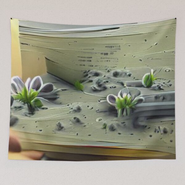 Item preview, flowers growing from book designed and sold by kharamoot.