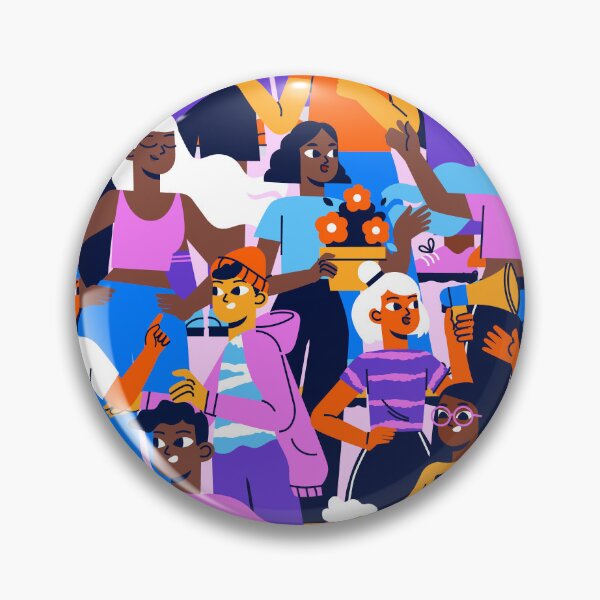 Aperçu de l'œuvre Conception graphique d'un groupe de personnes colorées créée et vendue par DesignNIO.
