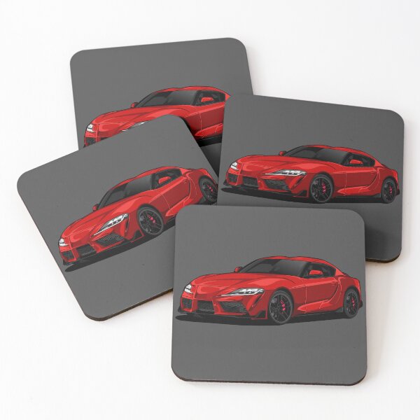 Artikelvorschau, Artwork Toyota Supra MK 5 A90 ROT Japan Racing GR entworfen und verkauft von SketchNinja.
