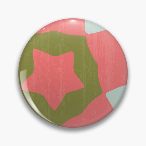 Item preview, Minimal Organic Star Artwork 01 Color 03 with printed Grunge Effect designed and sold by Stefanie Boike.