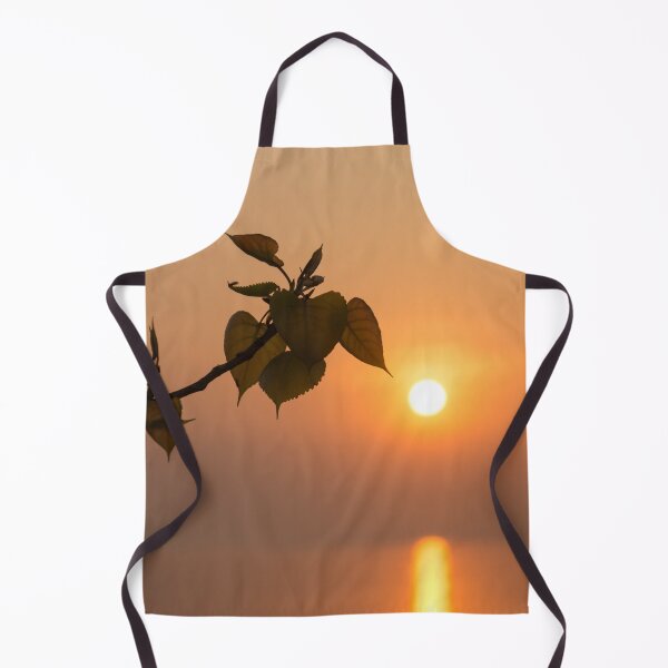 Item preview, Dreamy Lakeside Sunrise - Poplar Branch Pointing Towards the Sun designed and sold by Georgia Mizuleva.