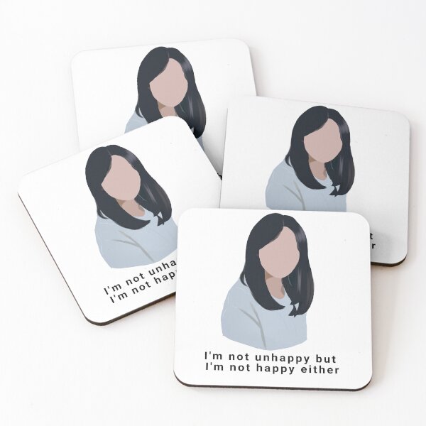 Item preview, I'm not unhappy but I'm not happy either | Kdrama Quotes designed and sold by Fandom Universe.