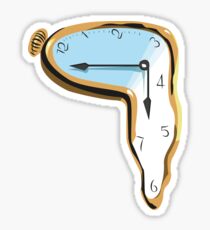 Melting Clock Sticker