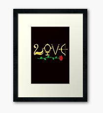 Love Fairytale Lettering Framed Print