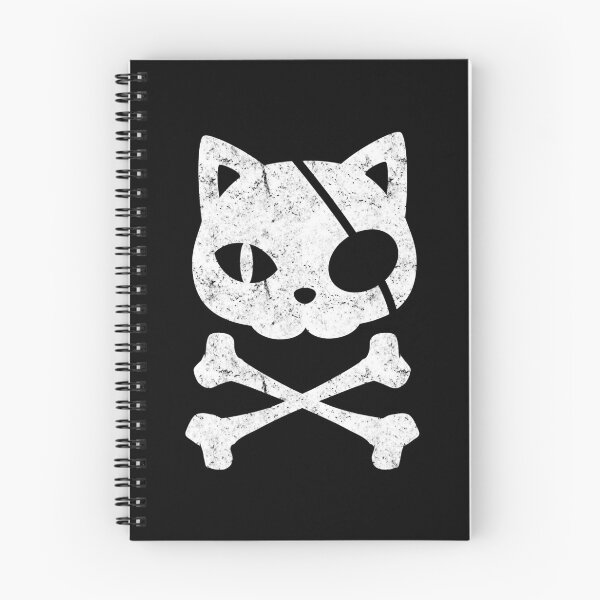 Item preview, Vintage Pirate Cat Kitten Halloween Skull Cross Bones designed and sold by HardiKel.