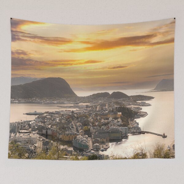 Item preview,  Alesund  Norway sunset designed and sold by kathleenjean.